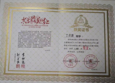 2021年丁貞源所獲榮譽(yù)（指導(dǎo)老師：楊雁）